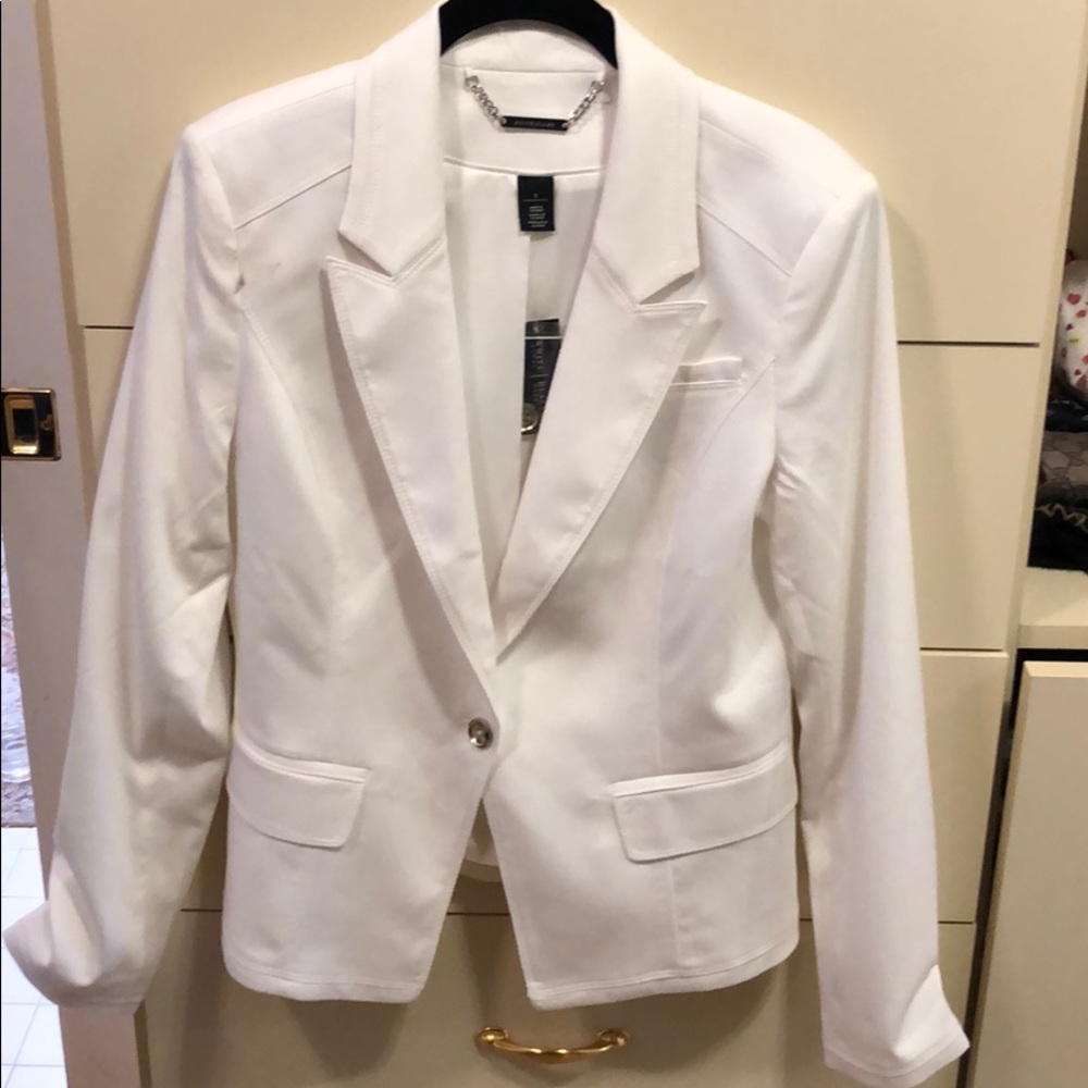White House Black Market White Blazer